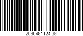 Código de barras (EAN, GTIN, SKU, ISBN): '2060481124.38'