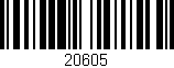 Código de barras (EAN, GTIN, SKU, ISBN): '20605'
