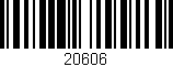 Código de barras (EAN, GTIN, SKU, ISBN): '20606'