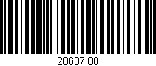 Código de barras (EAN, GTIN, SKU, ISBN): '20607.00'