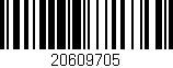 Código de barras (EAN, GTIN, SKU, ISBN): '20609705'