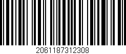 Código de barras (EAN, GTIN, SKU, ISBN): '2061187312308'