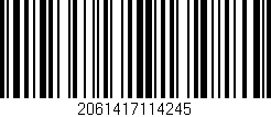 Código de barras (EAN, GTIN, SKU, ISBN): '2061417114245'