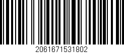 Código de barras (EAN, GTIN, SKU, ISBN): '2061671531802'