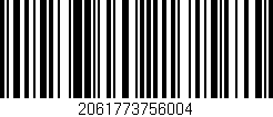 Código de barras (EAN, GTIN, SKU, ISBN): '2061773756004'