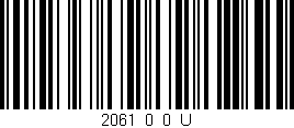 Código de barras (EAN, GTIN, SKU, ISBN): '2061_0_0_U'