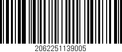 Código de barras (EAN, GTIN, SKU, ISBN): '2062251139005'