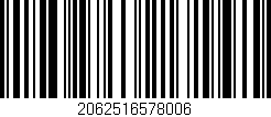 Código de barras (EAN, GTIN, SKU, ISBN): '2062516578006'