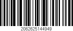 Código de barras (EAN, GTIN, SKU, ISBN): '2062625144949'
