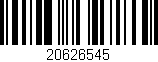 Código de barras (EAN, GTIN, SKU, ISBN): '20626545'