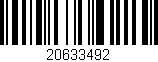 Código de barras (EAN, GTIN, SKU, ISBN): '20633492'