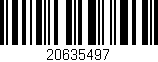 Código de barras (EAN, GTIN, SKU, ISBN): '20635497'