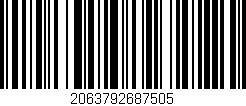 Código de barras (EAN, GTIN, SKU, ISBN): '2063792687505'