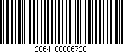 Código de barras (EAN, GTIN, SKU, ISBN): '2064100006728'