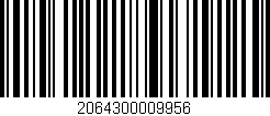 Código de barras (EAN, GTIN, SKU, ISBN): '2064300009956'