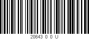 Código de barras (EAN, GTIN, SKU, ISBN): '20643_0_0_U'