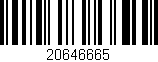 Código de barras (EAN, GTIN, SKU, ISBN): '20646665'