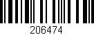 Código de barras (EAN, GTIN, SKU, ISBN): '206474'