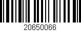 Código de barras (EAN, GTIN, SKU, ISBN): '20650066'