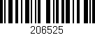 Código de barras (EAN, GTIN, SKU, ISBN): '206525'