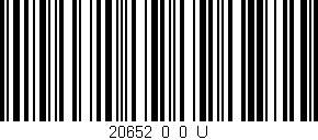 Código de barras (EAN, GTIN, SKU, ISBN): '20652_0_0_U'