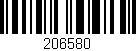 Código de barras (EAN, GTIN, SKU, ISBN): '206580'