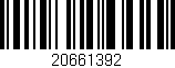 Código de barras (EAN, GTIN, SKU, ISBN): '20661392'