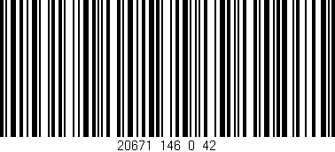 Código de barras (EAN, GTIN, SKU, ISBN): '20671_146_0_42'