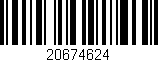 Código de barras (EAN, GTIN, SKU, ISBN): '20674624'