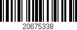Código de barras (EAN, GTIN, SKU, ISBN): '20675338'