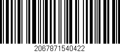Código de barras (EAN, GTIN, SKU, ISBN): '2067871540422'