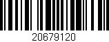 Código de barras (EAN, GTIN, SKU, ISBN): '20679120'