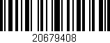 Código de barras (EAN, GTIN, SKU, ISBN): '20679408'