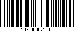 Código de barras (EAN, GTIN, SKU, ISBN): '2067980071701'