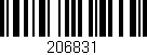 Código de barras (EAN, GTIN, SKU, ISBN): '206831'
