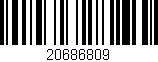 Código de barras (EAN, GTIN, SKU, ISBN): '20686809'
