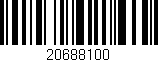 Código de barras (EAN, GTIN, SKU, ISBN): '20688100'