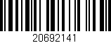Código de barras (EAN, GTIN, SKU, ISBN): '20692141'