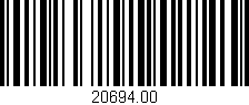 Código de barras (EAN, GTIN, SKU, ISBN): '20694.00'
