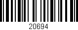 Código de barras (EAN, GTIN, SKU, ISBN): '20694'