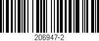 Código de barras (EAN, GTIN, SKU, ISBN): '206947-2'