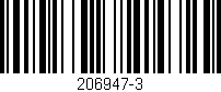 Código de barras (EAN, GTIN, SKU, ISBN): '206947-3'