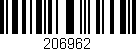 Código de barras (EAN, GTIN, SKU, ISBN): '206962'