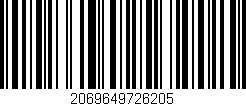 Código de barras (EAN, GTIN, SKU, ISBN): '2069649726205'