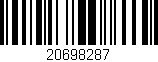 Código de barras (EAN, GTIN, SKU, ISBN): '20698287'