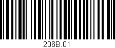 Código de barras (EAN, GTIN, SKU, ISBN): '206B.01'