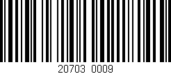 Código de barras (EAN, GTIN, SKU, ISBN): '20703/0009'