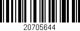 Código de barras (EAN, GTIN, SKU, ISBN): '20705644'