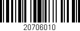 Código de barras (EAN, GTIN, SKU, ISBN): '20706010'