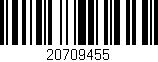 Código de barras (EAN, GTIN, SKU, ISBN): '20709455'